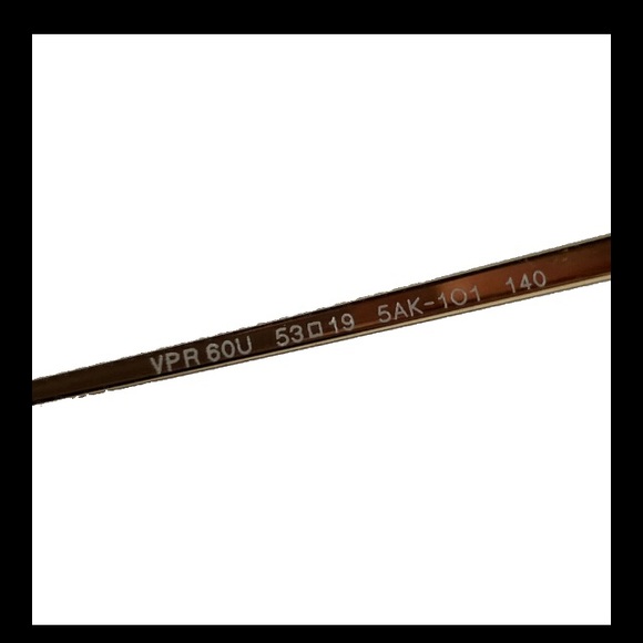 PRADA VPR 60U 5AK-1O1 Gold Authentic 53mm Semi-Rimless Eyeglasses New Women’s - Picture 5 of 9